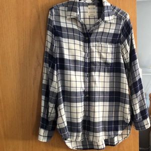 Flannel plaid shirt